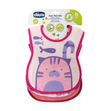 Слюнявчики Chicco Weaning Bib от 6 мес, 3 шт (16301.10)