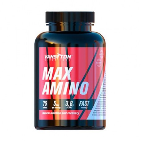 Пищевая добавка аминокислота в таблетках Vansiton Max Amino, 75 шт