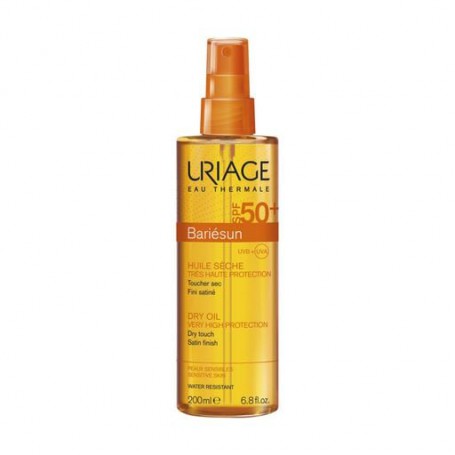 Солнцезащитное сухое масло для тела Uriage Bariesun Dry Oil Very High Protection SPF 50+, 200 мл