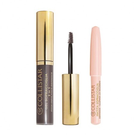 Набор для бровей Collistar Perfect Eyebrow Kit (кремовый гель для бровей 3 в 1, 3 мл + карандаш для бровей Pencil 2 Asia Brown, 
