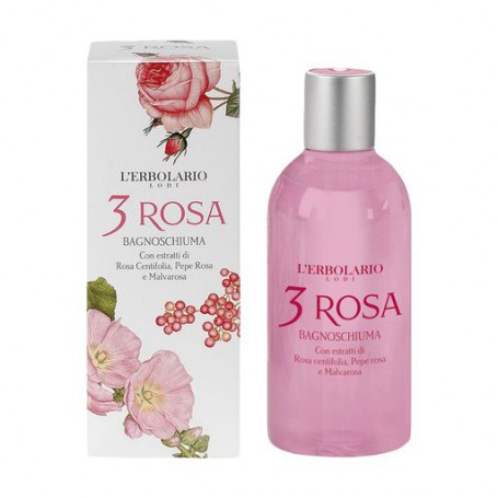 Пена для ванн-гель для душа L'Erbolario 3 Rosa Три розы, 250 мл