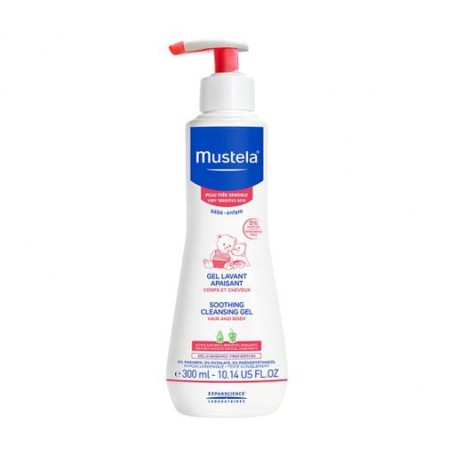Детский очищающий гель для головы и тела Mustela Bebe Soothing Cleansing Gel, для чувствительной кожи, 300 мл