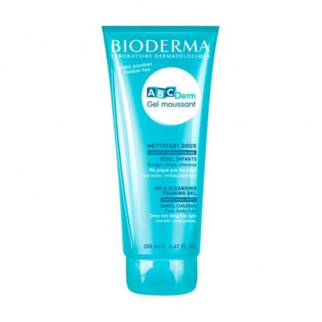 Детский очищающий гель для купания Bioderma ABCDerm Mild Cleanser Foaming Gel, 200 мл