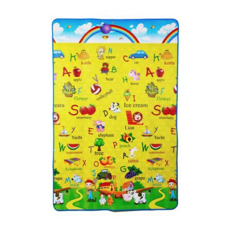 Детский двухсторонний термоковрик Lindo Слова, от 6 месяцев,180*120 см (F 1011)