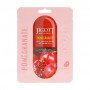 Тканевая маска для лица Jigott Pomegranate Real Ampoule Mask с экстрактом граната, 27 мл