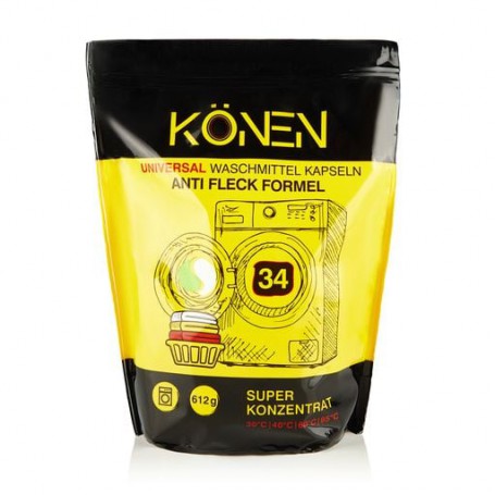 Капсулы для стирки KÖNEN Universal, 34 стирки, 34 шт