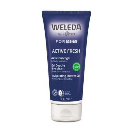Мужской освежающий гель для душа Weleda For Men Active Shower Gel, 200 мл