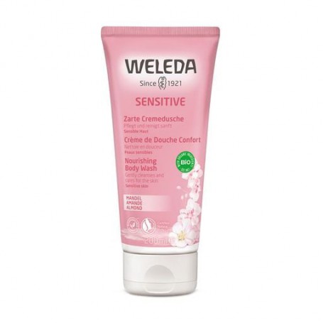 Деликатный крем для душа Weleda Almond Sensitive Skin Creamy Body Wash Миндальный, 200 мл