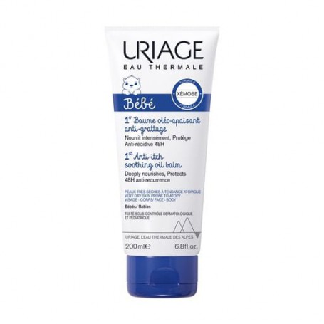 Успокаивающий бальзам для детей Uriage Bebe 1st Anti-Itch Soothing-Oil Balm против зуда, 200 мл