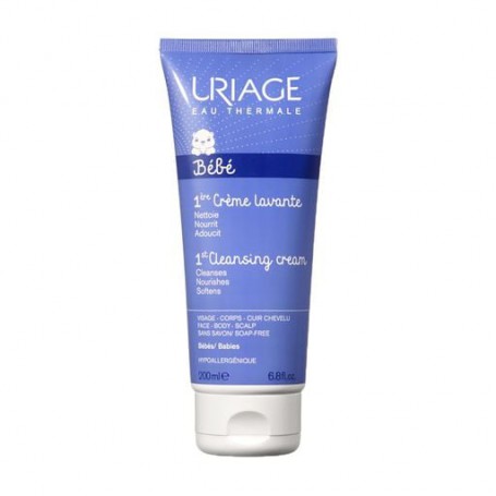 Очищающий пенящийся крем для детей и новорожденных Uriage Bebe 1st Cleansing Cream, 200 мл