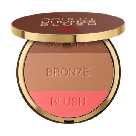 Палетка для макияжа лица Pupa Sculpt Bronze Blush 003 Dark Skin, 30 г