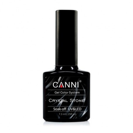 Гель-лак Canni Crystal Stone 906 серебро/розовый, 7.3 мл