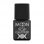 Топ для гель-лака Moon Full Top Glitter с серябряним глиттером, 03 Silver, 8 мл