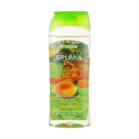 Шампунь для волос Eclair Spuma Egg Yolk Shampoo Интенсивное питание, с яичным экстрактом и лецитином, 400 мл