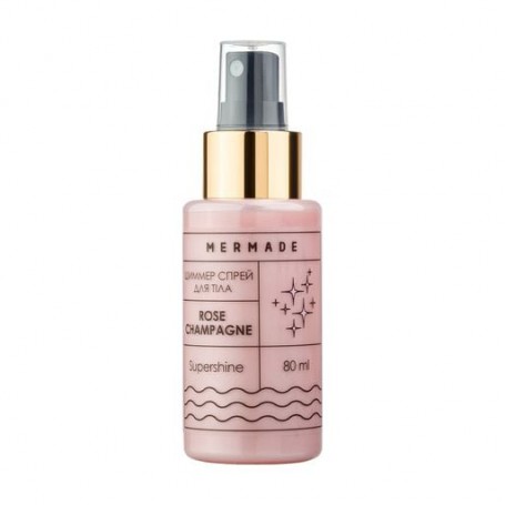 Шиммер-спрей для тела Mermade Rose Champagne, 80 мл