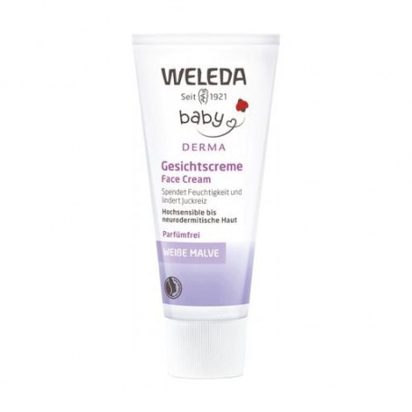 Детский крем для лица Weleda Baby Face Cream с алтеем, для гиперчувствительной кожи, 50 мл