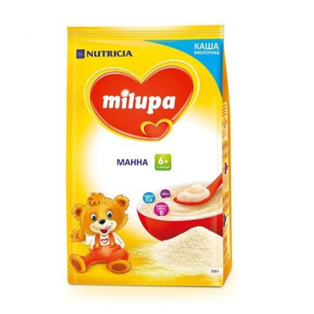 Детская молочная каша Milupa манная, от 6-ти месяцев, 210 г