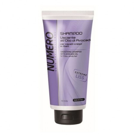 Шампунь для разглаживания волос Brelil Numero Smoothing Shampoo с маслом авокадо, 300 мл