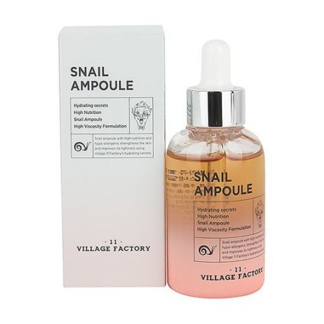 Сыворотка для лица Village 11 Factory Snail Ampoule с муцином улитки, 50 мл