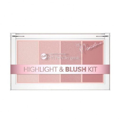 Палетка для макияжа лица Bell Hypoallergenic Highlight & Blush Kit by Marcelina, 20 г