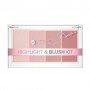 Палетка для макияжа лица Bell Hypoallergenic Highlight & Blush Kit by Marcelina, 20 г