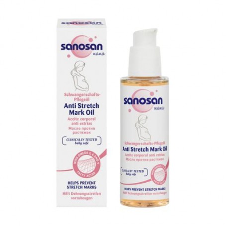 Масло от растяжек Sanosan Mama Anti Stretch Mark Oil для беременных, 100 мл