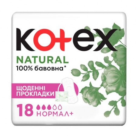 Ежедневные прокладки Kotex Natural Normal+, 36 шт
