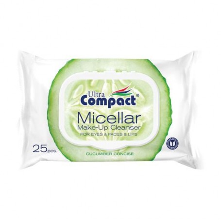 Влажные салфетки Ultra Compact Micellare с мицеллярной водой, 25 шт