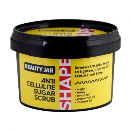 Антицеллюлитный сахарный скраб для тела Beauty Jar Shape Anti-Cellulite Sugar Scrub, 250 г