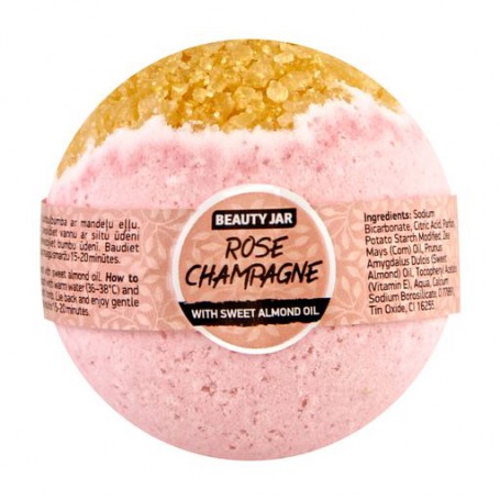 Бомбочка для ванны Beauty Jar Rose Champagne, 150 г