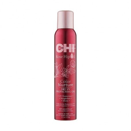 Сухой защитный спрей для окрашенных волос CHI Rose Hip Oil Color Nurture Dry UV Protecting Oil, 150 г