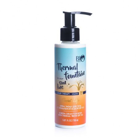 Солнцезащитный крем-экран для тела Bio World Screen-Cream For Body, SPF 30, с термальной водой, 150 мл