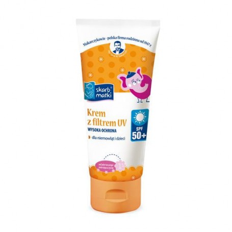 Детский крем с УФ-фильтром Skarb Matki SPF 50+ для младенцев и детей, 75 мл