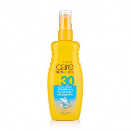 Детский солнцезащитный лосьон-спрей Avon Care Sun+ Kids SPF 30 увлажняющий, 150 мл