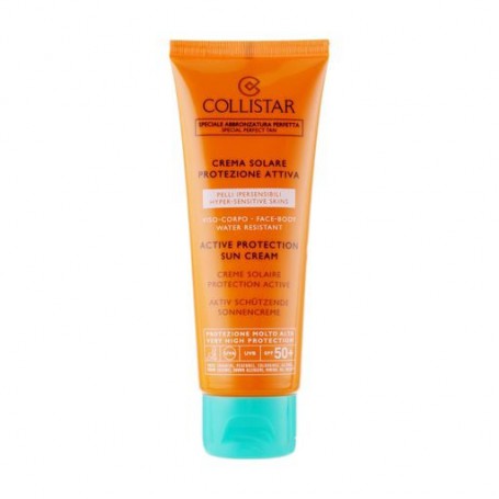 Интенсивный солнцезащитный крем для лица и тела Collistar Active Protection Sun Cream SPF 50+, 100 мл