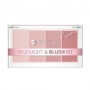 Палетка для макияжа лица Bell Hypoallergenic Highlight & Blush Kit by Marcelina, 20 г