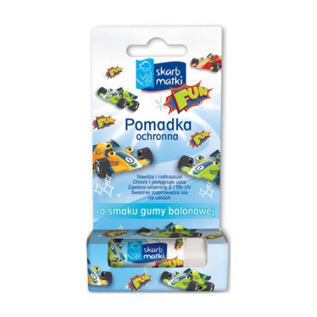Детский бальзам для губ Skarb Matki Fun со вкусом жевательной резинки, 6.5 г