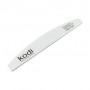 Пилка для ногтей Kodi Professional 150/150 грит полумесяц, белая, 178*28*4 мм
