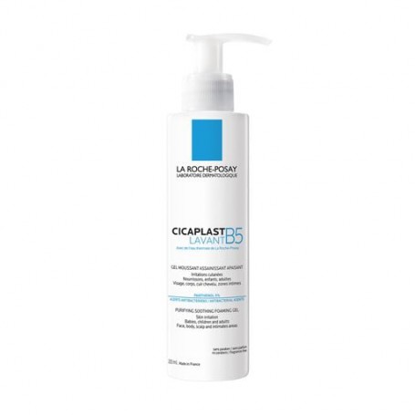 Очищающий гель La Roche-Posay Cicaplast Lavant B5 для успокоения кожи лица и тела младенцев, детей и взрослых, 200 мл