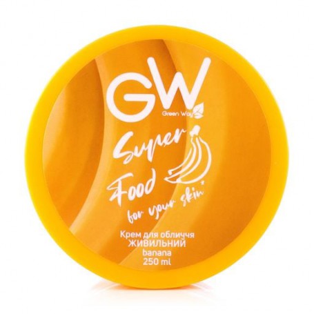 Крем для лица Green Way Super Food Банановое питания, 250 мл