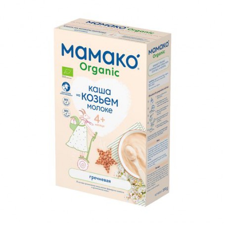 Детская молочная каша МАМАКО Organic гречневая на козьем молоке, с 4 месяцев, 200 г