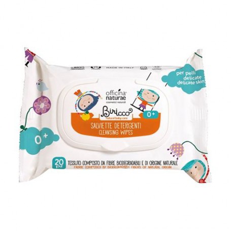 Детские влажные салфетки Officina Naturae Biricc 0+, 20 шт