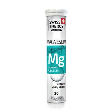 Пищевая добавка в шипучих таблетках Swiss Energy Magnesium + B Сomplex, 20 шт