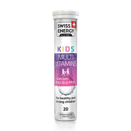 Пищевая добавка в шипучих таблетках Swiss Energy Kids Multivitamins, 20 шт