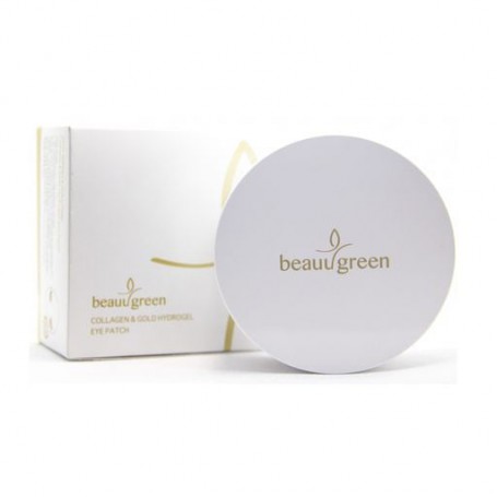 Гидрогелевые патчи для кожи вокруг глаз BeauuGreen Collagen & Gold Hydrogel Eye Patch с коллагеном и коллоидным золотом, 60 шт