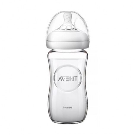 Детская стеклянная бутылочка для кормления Avent Natural с рождения, 120 мл (SCF051/17)