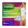 Впитывающее нижнее белье Depend для женщин, размер M/L, 10 шт