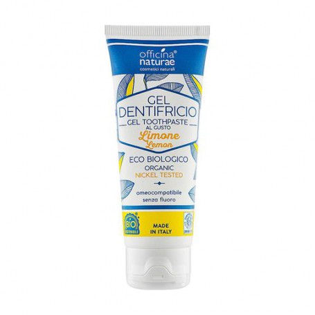 Органическая зубная паста Officina Naturae Toothpaste Gel Lemon с лимоном, 75 мл