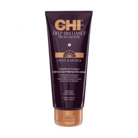 Крем для защиты кожи головы Chi Deep Brilliance Olive & Monoi Soothe & Protect Hair & Scalp Protective, 177 мл