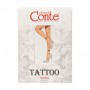 Фантазийные колготки женские Conte Elegant Tattoo 20С-17СП, с рисунком Light Love, 20 DEN, 003 Natural, размер 3